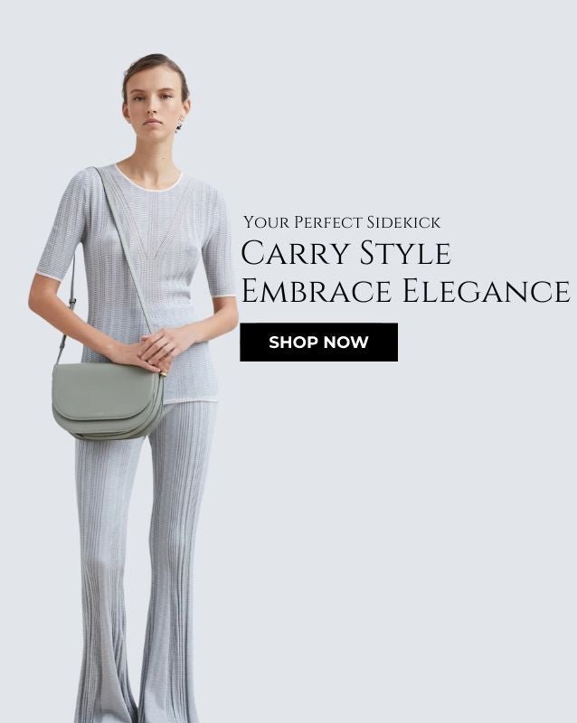 woman standing in a grey outfit