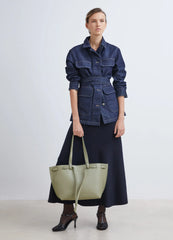 GRAND LARGE MOYEN MODÈLE 包包 🌿vert-argile 黏土綠