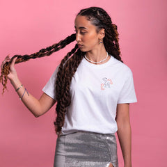 t-shirt - 12星座系列 ♓雙魚座  (公仔刺繡+poisson字樣)