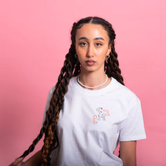 t-shirt - 12星座系列 ♓雙魚座  (公仔刺繡+poisson字樣)