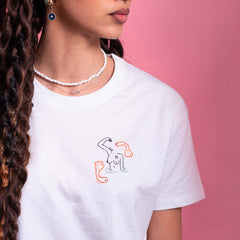 t-shirt - 12星座系列 ♓雙魚座  (公仔刺繡+poisson字樣)